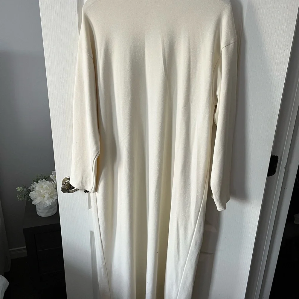 Linda Lundstrom vintage long cream cardigan - Picture 9 of 10